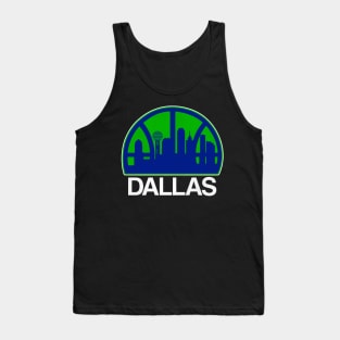 Dallas Basketball Skyline Tank Top